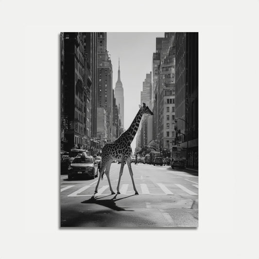 Urban Giraffe New York Poster