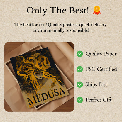 Medusa Mythological Creature Poster