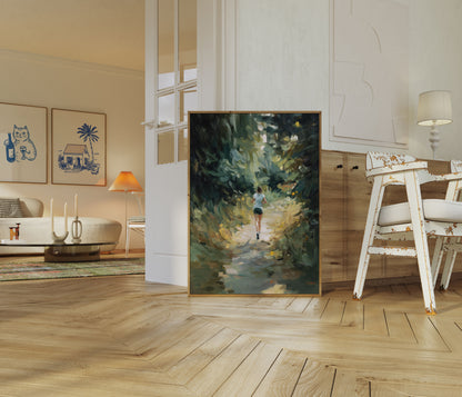 Forest Trail Runner Poster