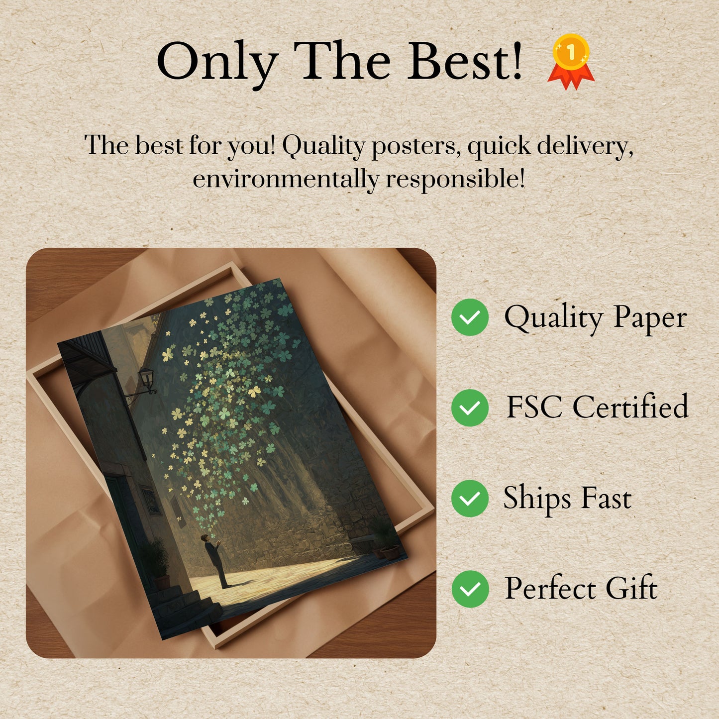 Magical Flower Street Poster