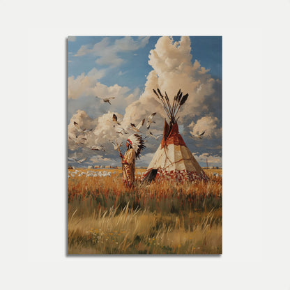 Prairie Spirit Native American Poster