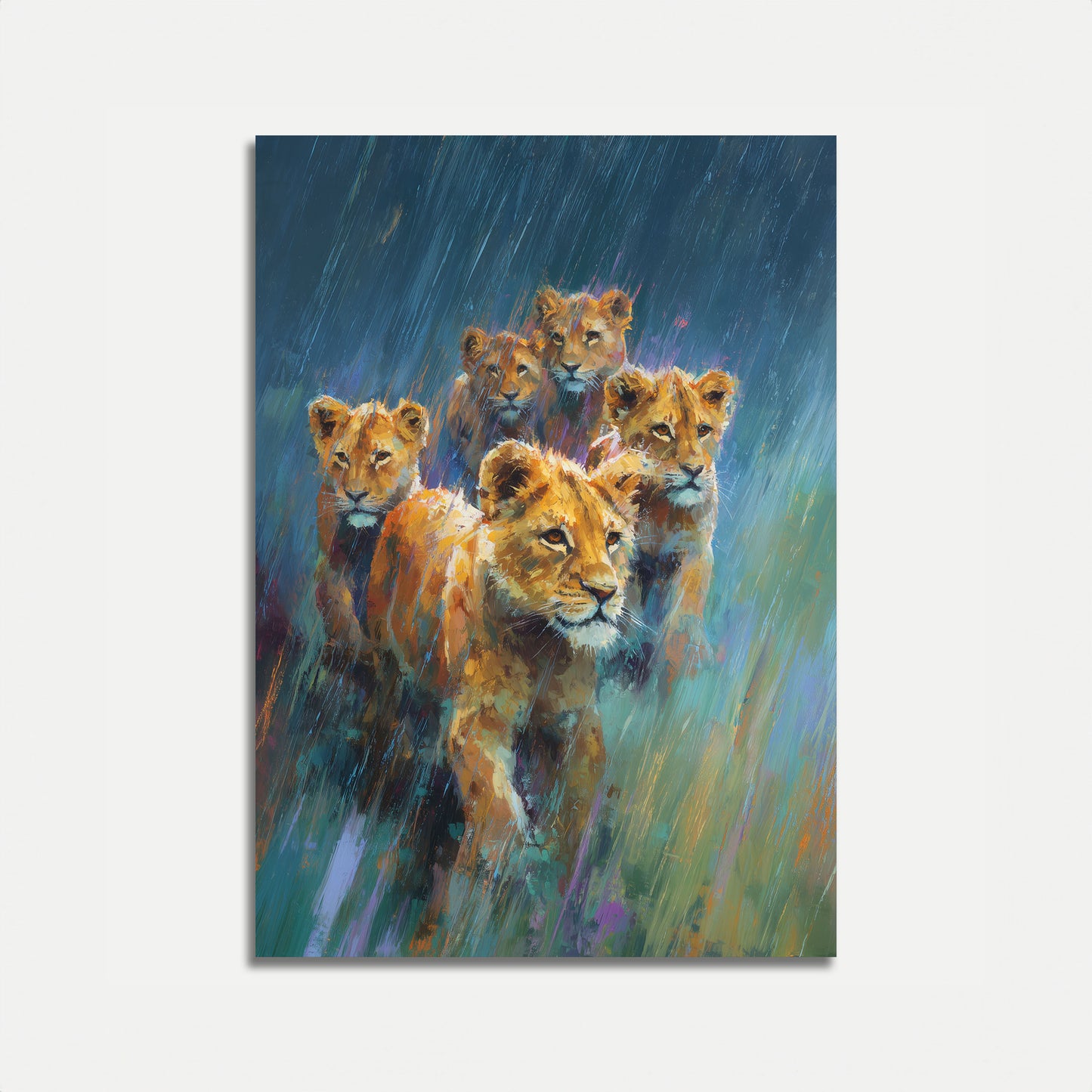 Cartaz do Orgulho dos Leões na Chuva
