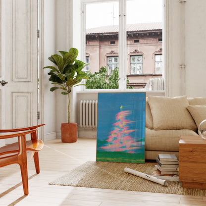 Modern Christmas Tree Poster