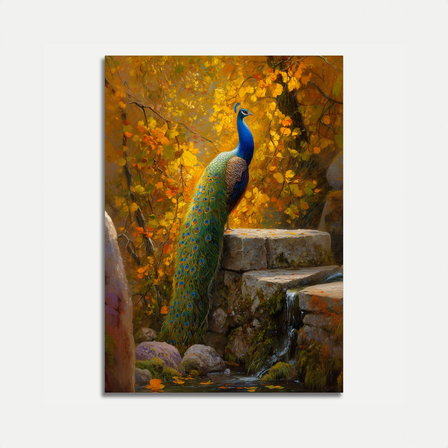 Poster Autunnale di Pavone Maestoso