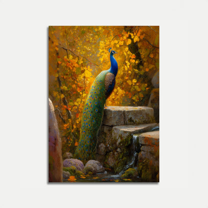 Poster Autunnale di Pavone Maestoso