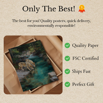 Wolves by Crystal Stream Poster