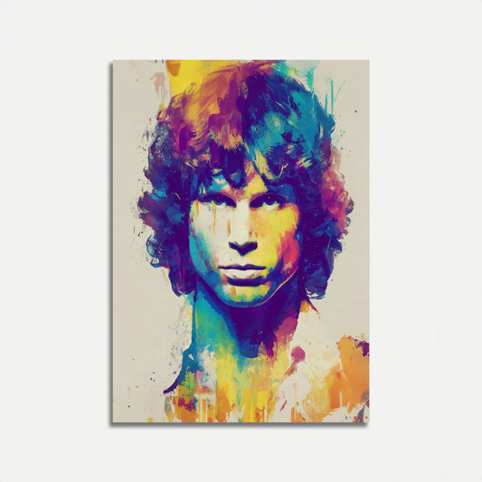 Colorful Jim Morrison Artistic Poster