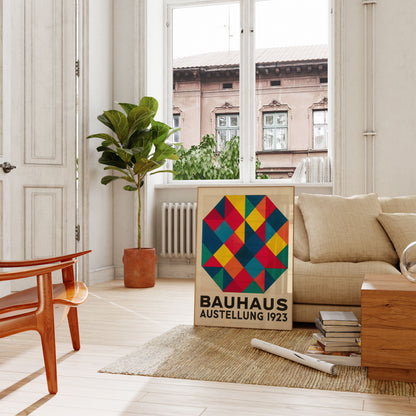 Bauhaus Geometric Diamond Poster