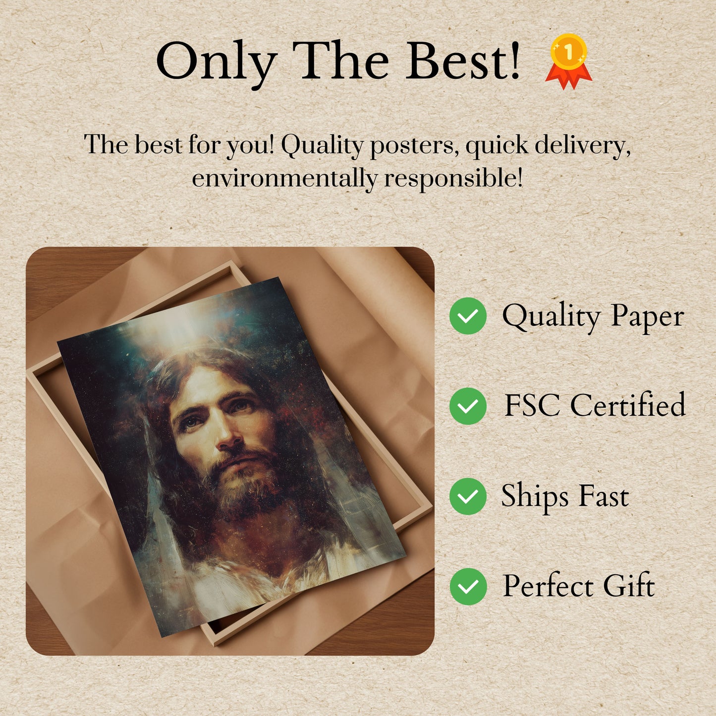 Divine Radiance Jesus Poster