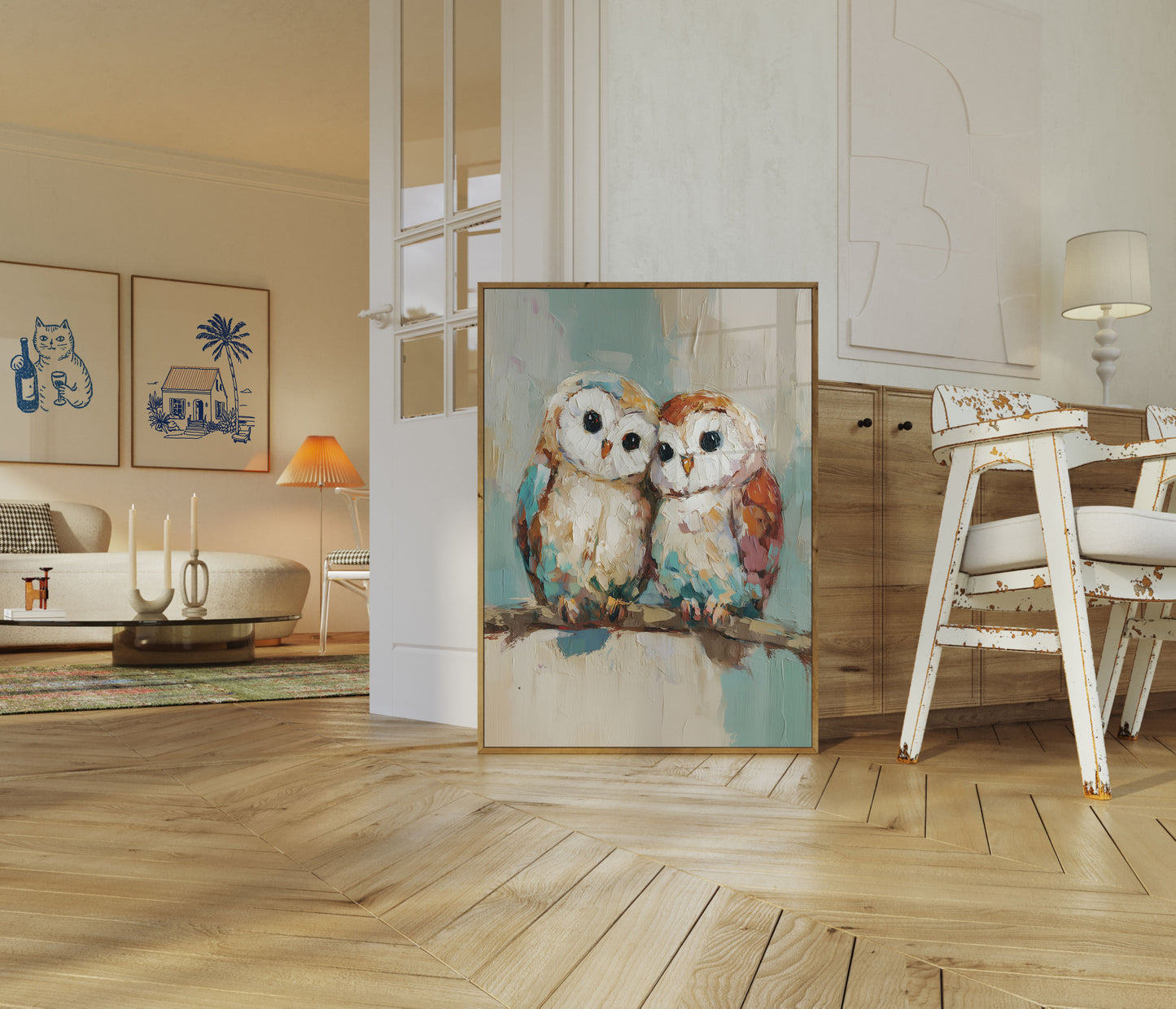 Poster Due Gufi Insieme