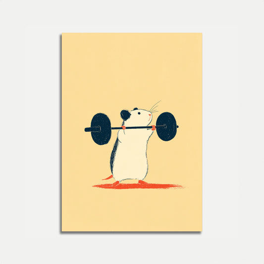 Affiche de Musculation Souris Forte