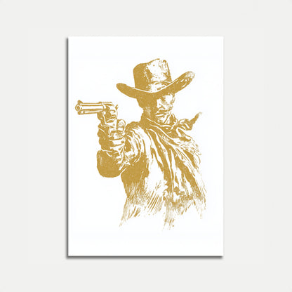 Wilder Westen Revolverheld Poster