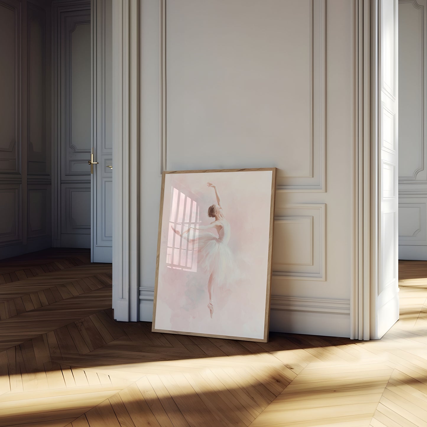 Póster de danza de ballet elegante