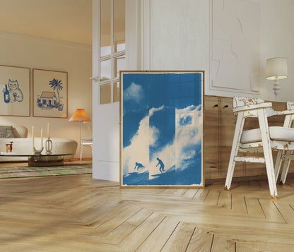 Poster: Surfisti sulle Onde Oceaniche