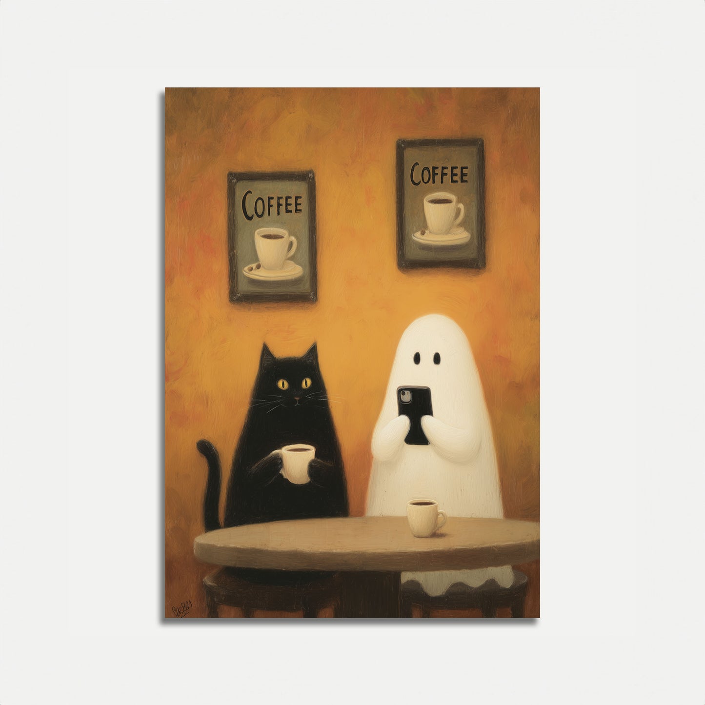 Ghostly Coffee Companions Poster