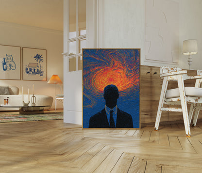 Mind on Fire Abstract Plakat