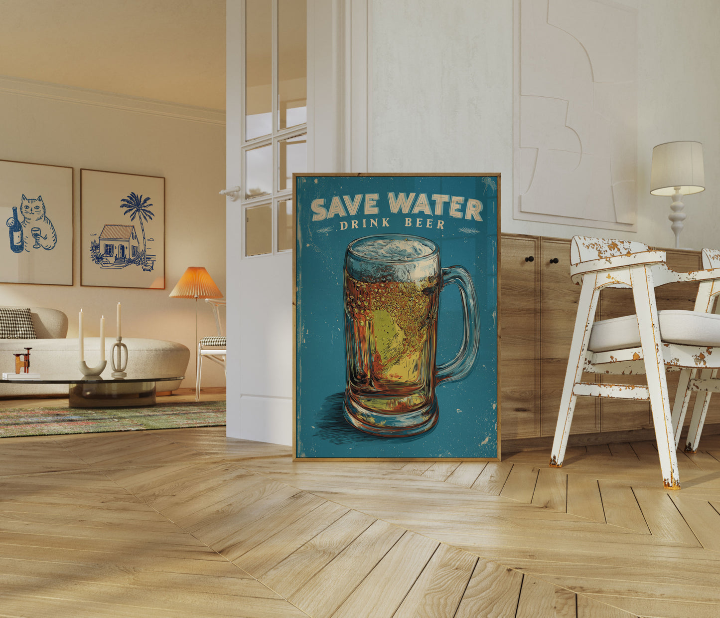 Save Water Drink Beer Poster
