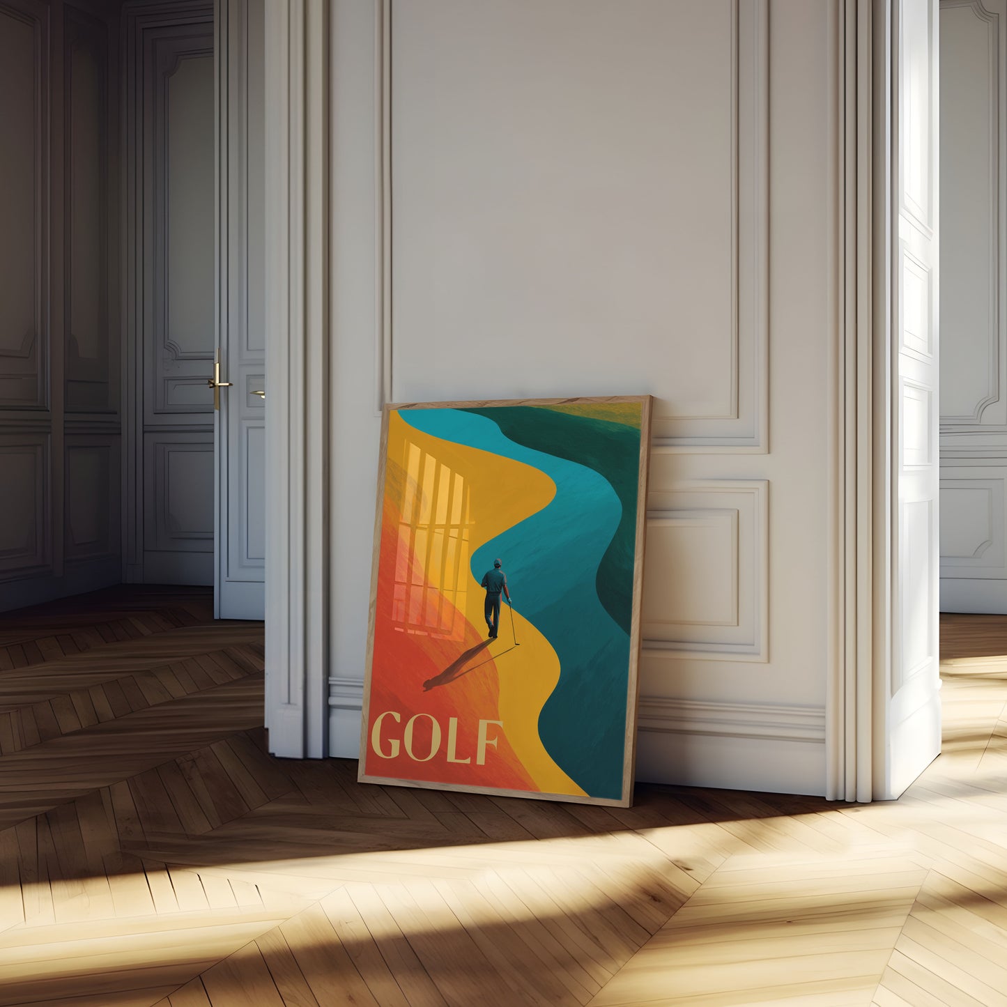 Sunset Golf Journey Poster