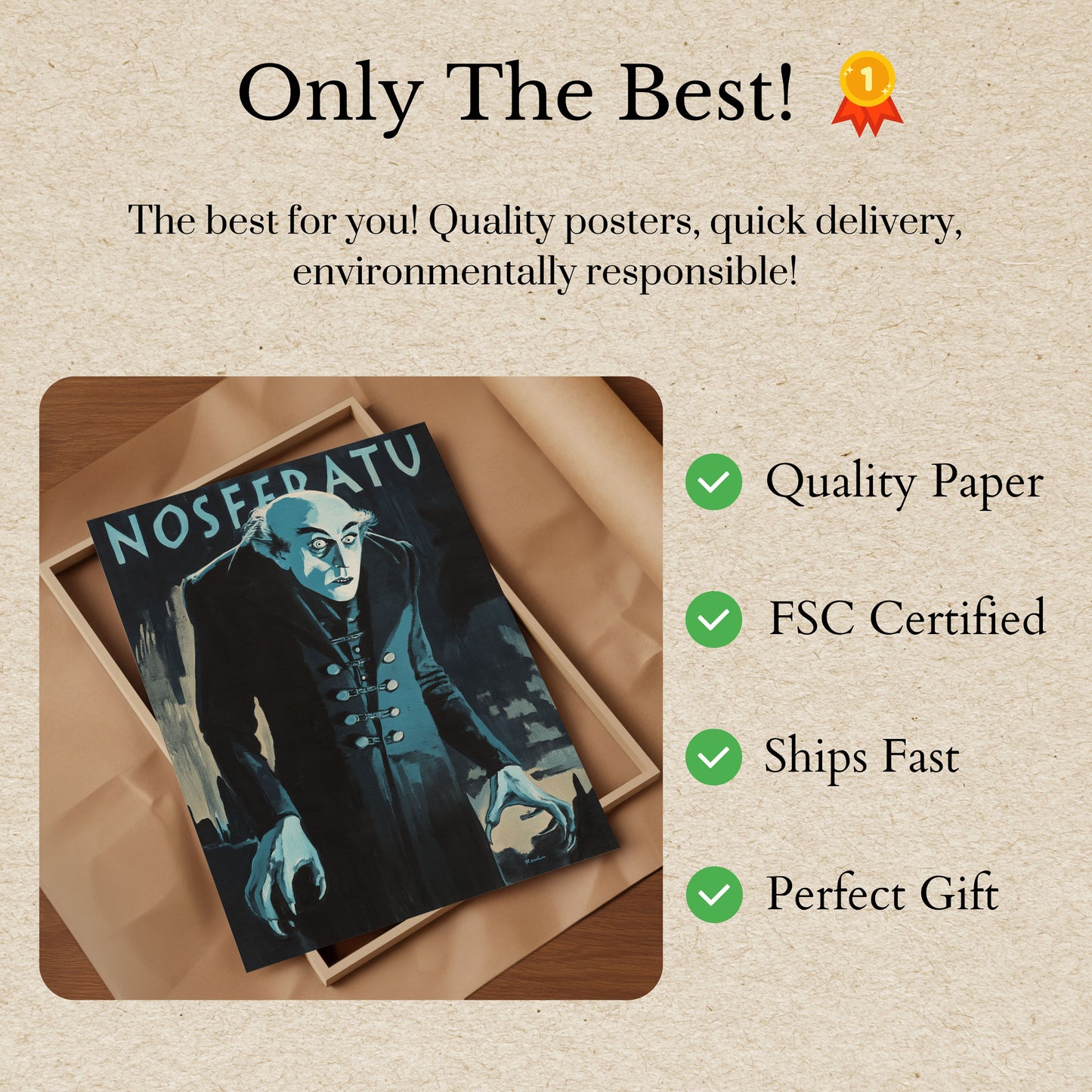 Nosferatu Classic Horror Poster
