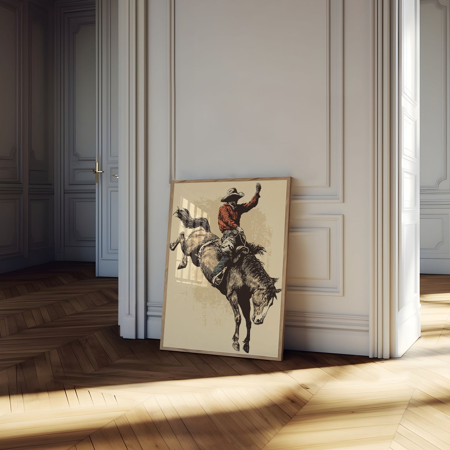Bucking Bronco Rodeo Poster