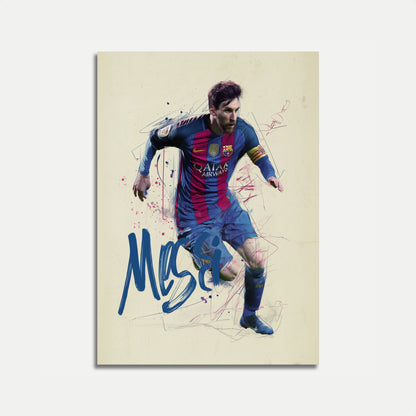 Fußball-Legende Künstlerisches Bewegungsposter