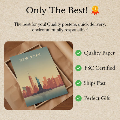 New York City Skyline Poster