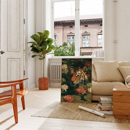 Tranquil Tiger Lily Pond Poster