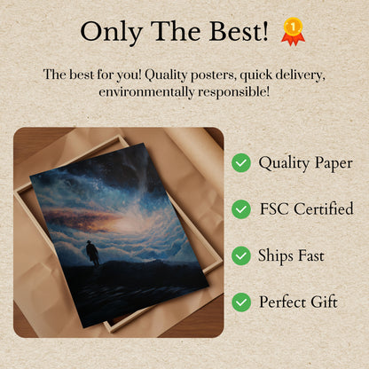 Cosmic Journey Contemplation Poster