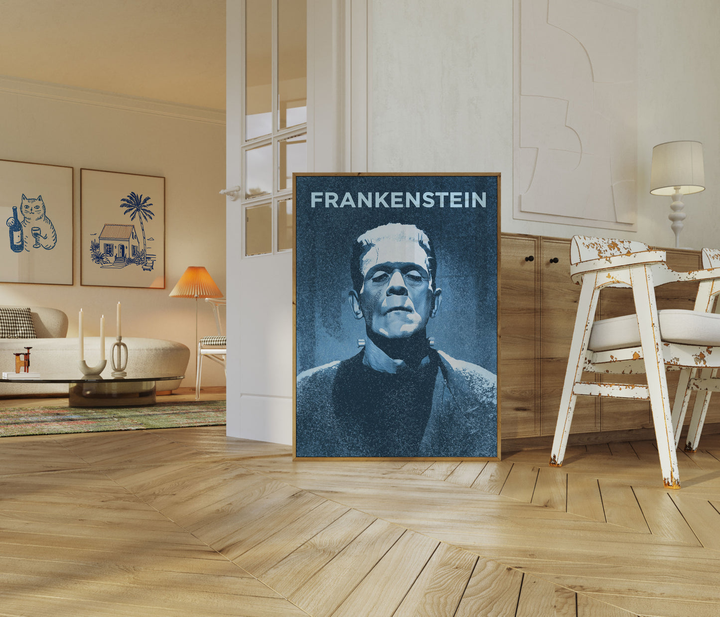 Portrétní plakát Frankensteinova monstra