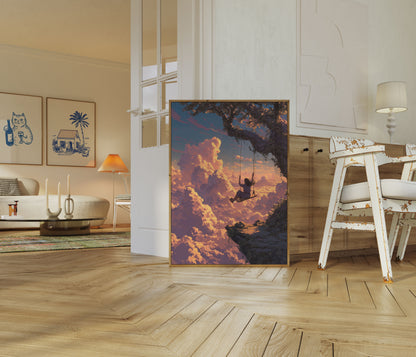 Dreaming Above the Clouds Poster