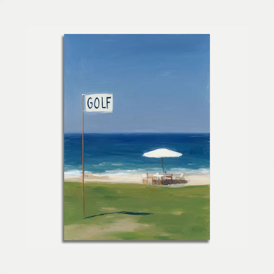 Coastal Golf Retreat Poster