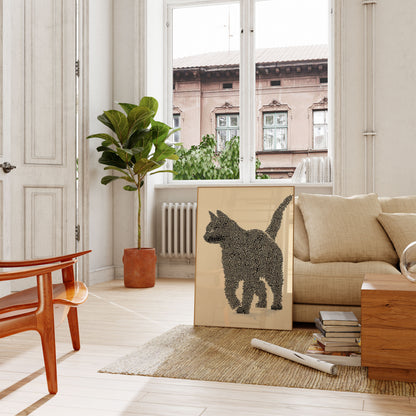 Llama Maze Pattern Poster