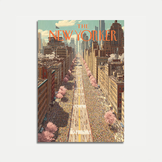 New York City Spring Crowds Poster