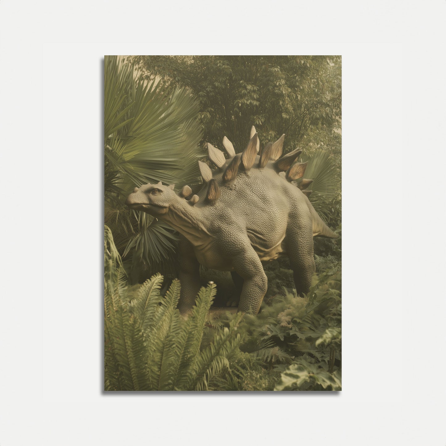 Ancient Stegosaurus Prehistoric Poster