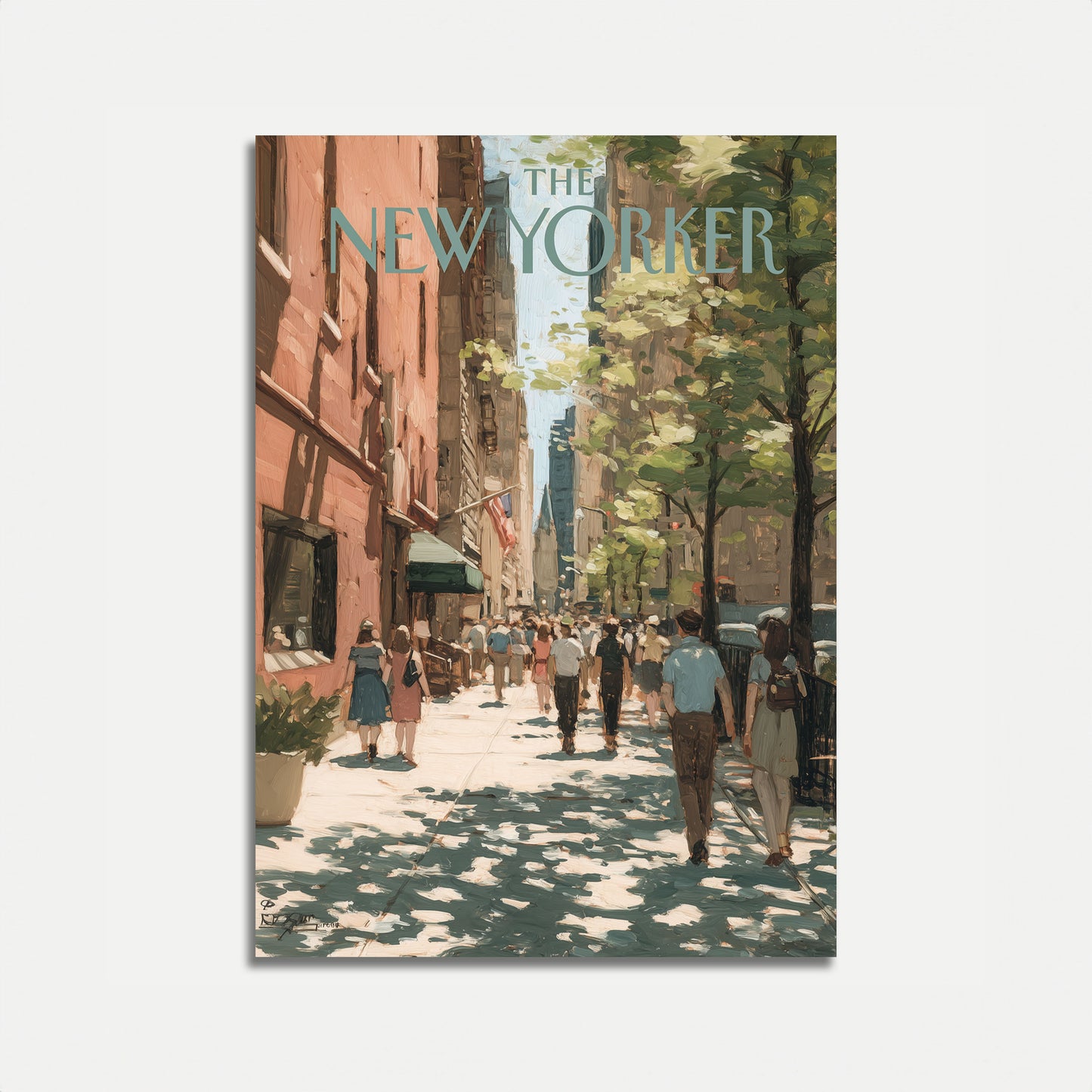 New York City Street Summer Poster