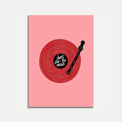 Don't Stop the Music Vinyl Poster