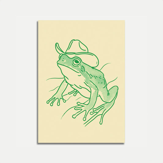 Cowboy-Frosch Abenteuer Poster