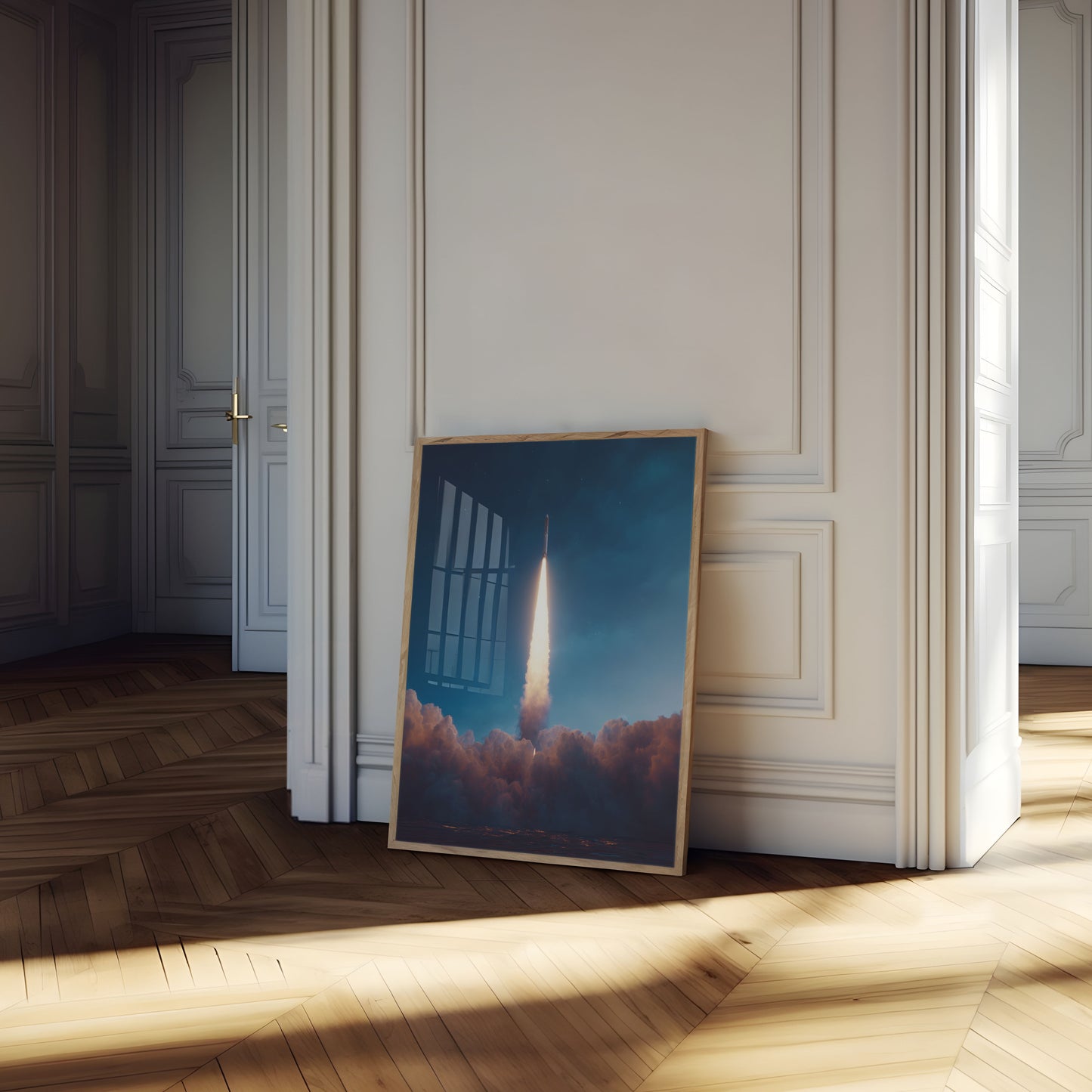 Epic Rocket Launch Space Poster