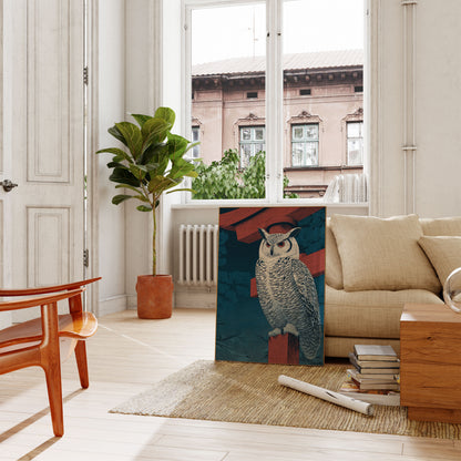 Snowy Owl Night Guardian Poster