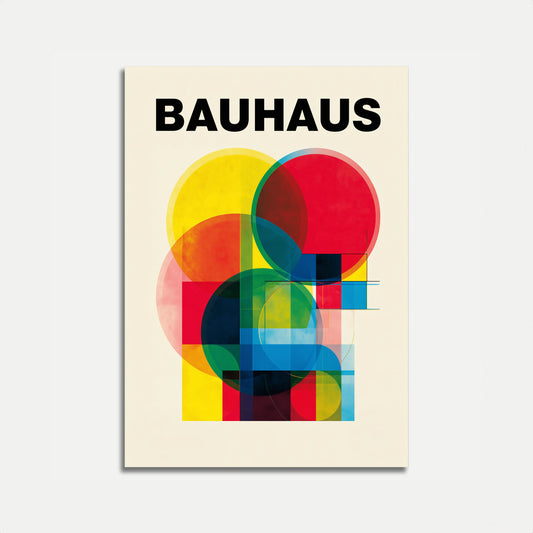 Bauhaus Geometric Abstract Poster