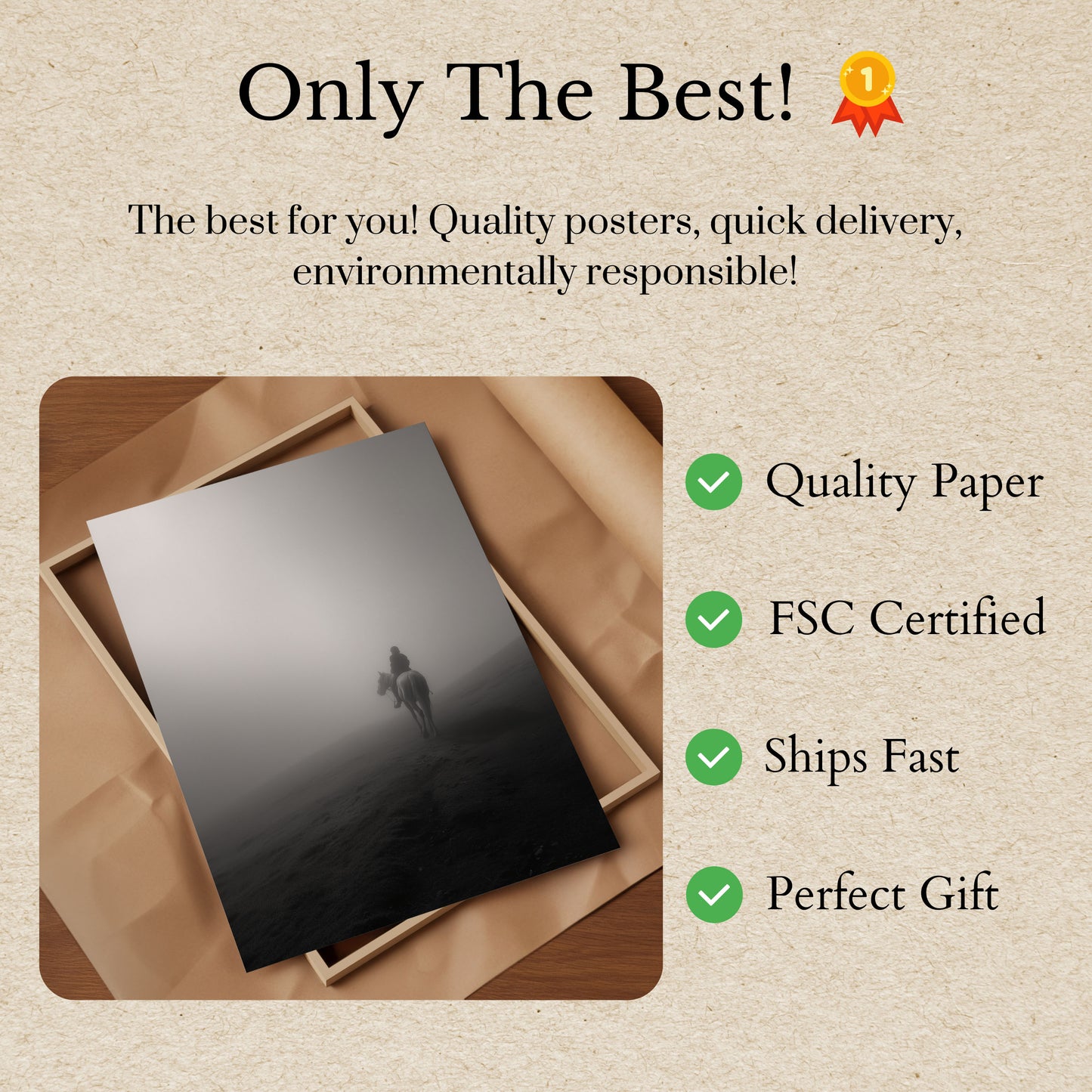 Tåkete Fjell Hesterytterposter