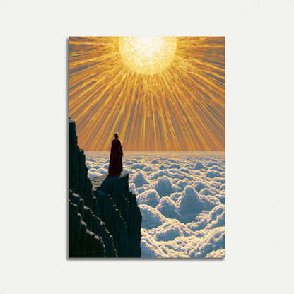 Divina Luz Acima das Nuvens Pôster