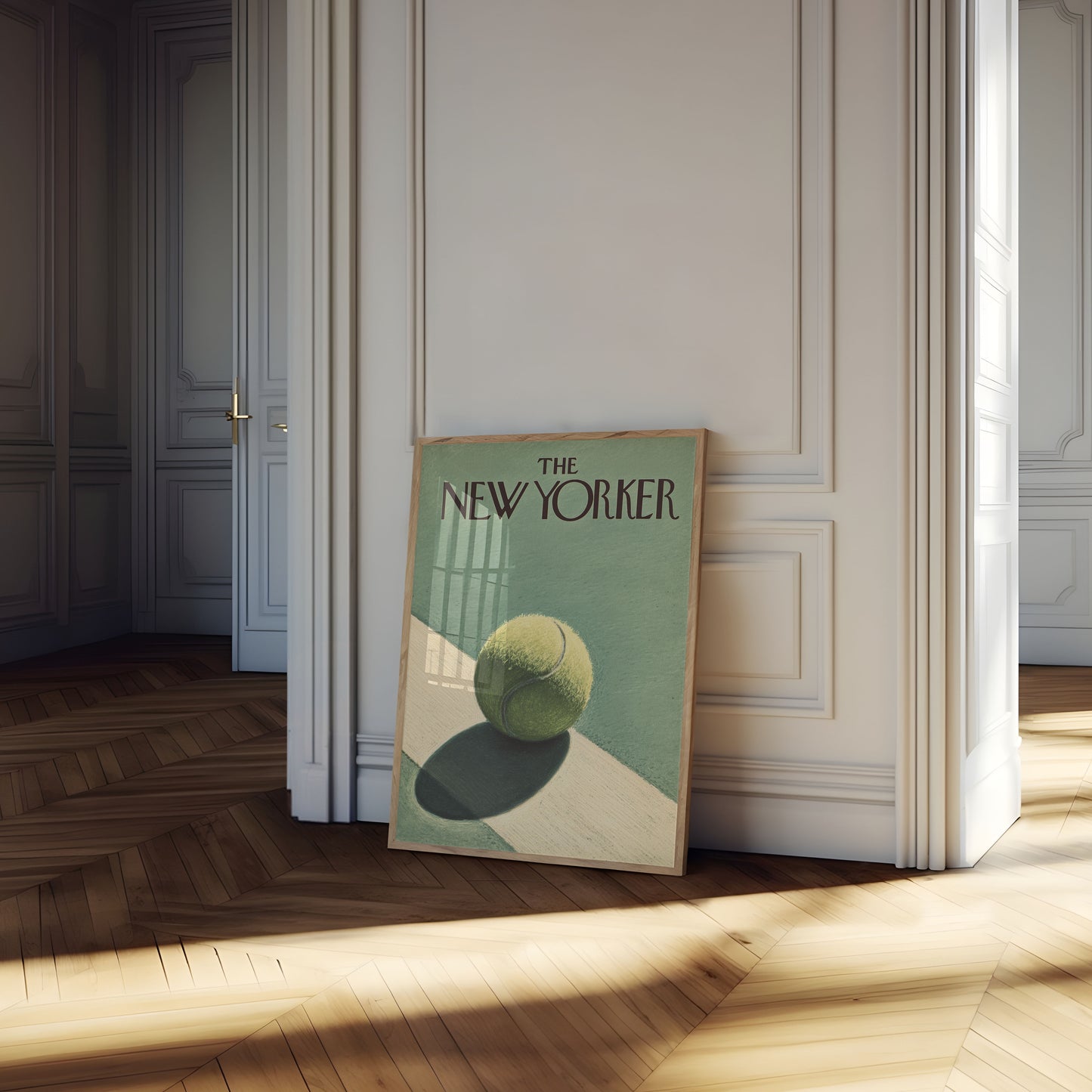 New Yorker Tennis Ball Poster