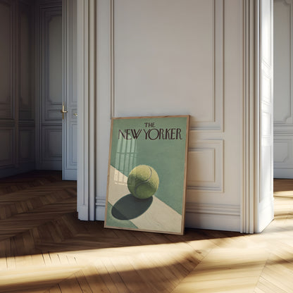 New Yorker Tennis Ball Poster