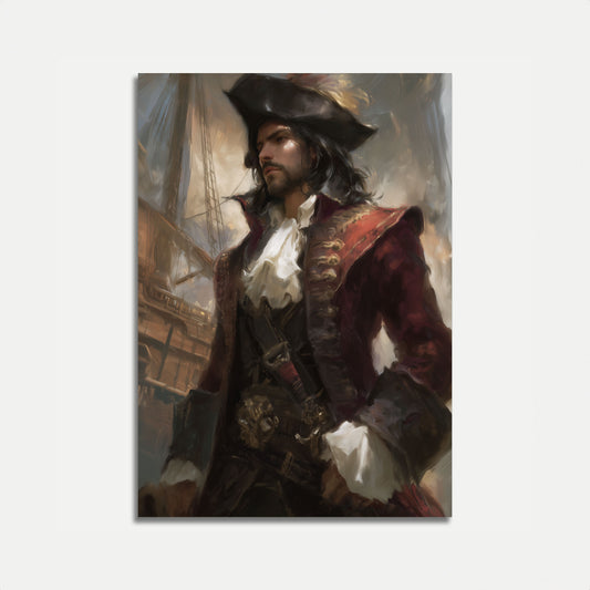 Daring Pirate Captain Poster