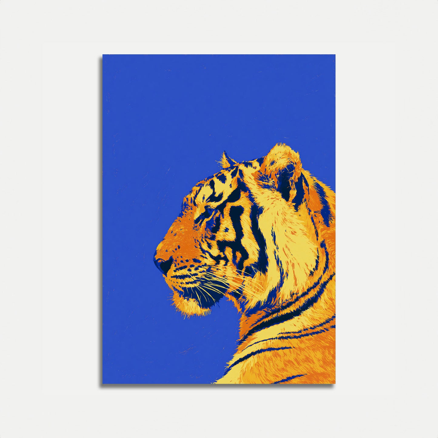 Lebendiges Tigerporträt Poster