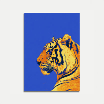 Lebendiges Tigerporträt Poster