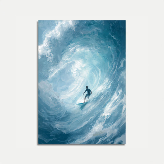 Ocean Wave Surfer Poster