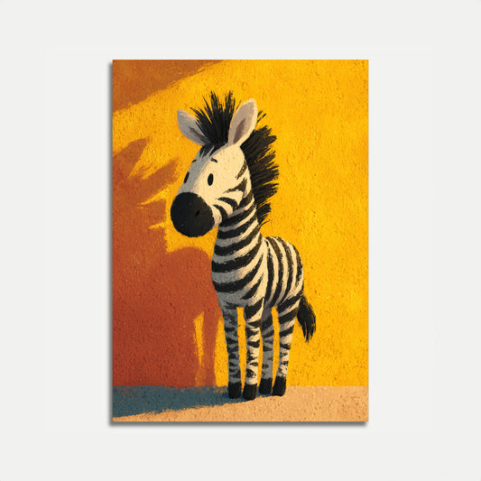Playful Zebra Safari Poster
