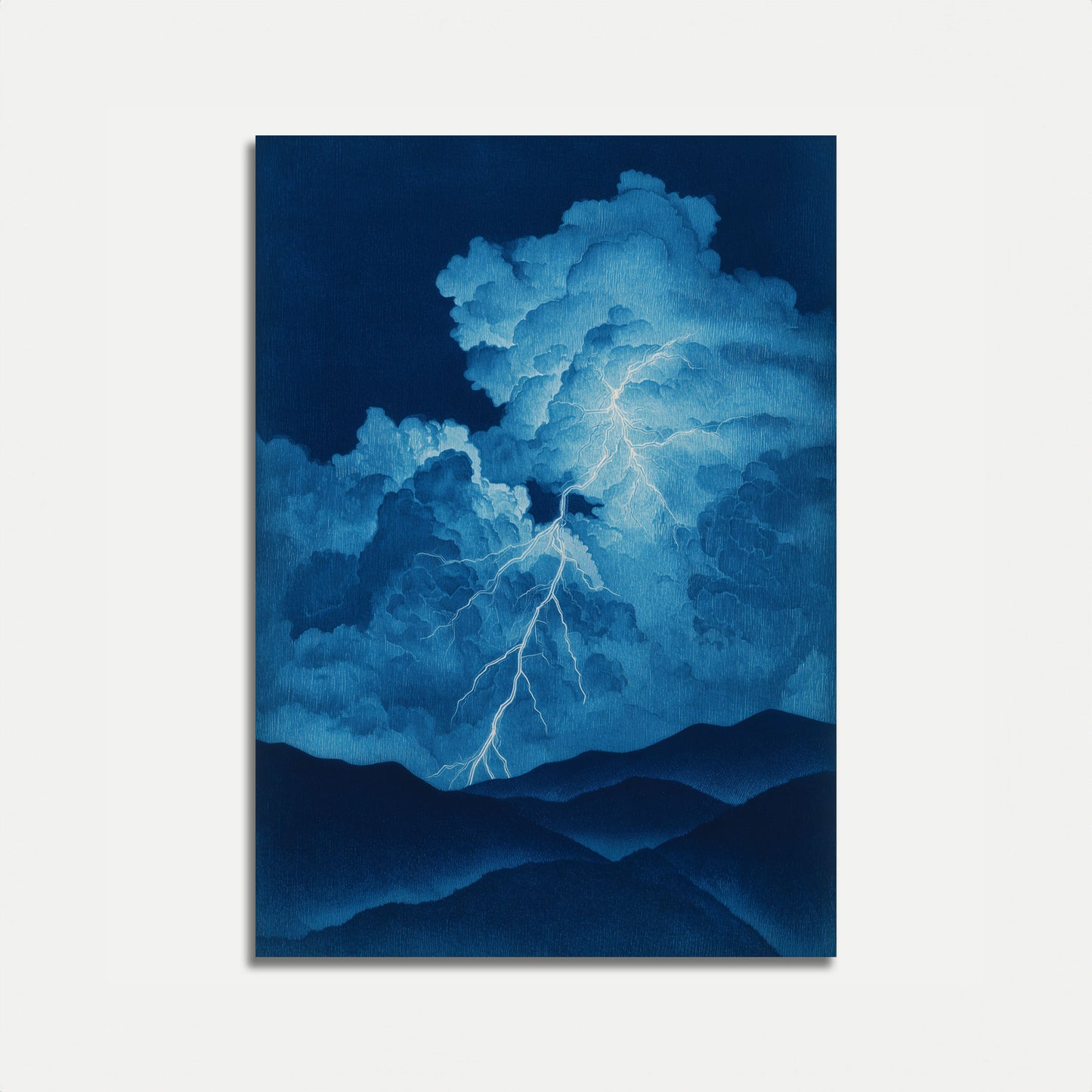 Gewitter Blitz Nacht Poster